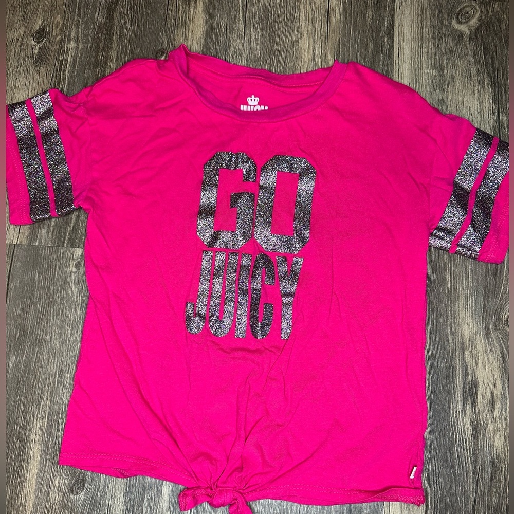 Juicy couture girls size 7/8 tee shirt